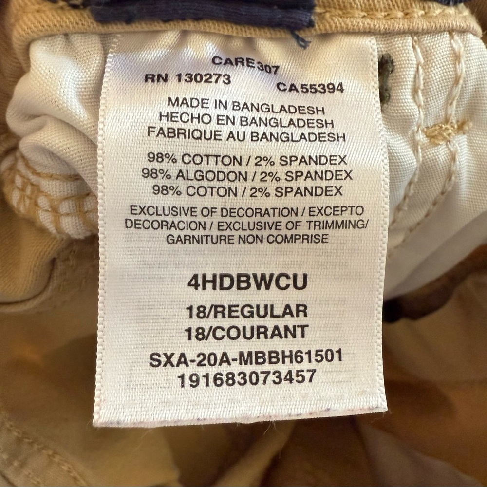 Wrangler Cargo Shorts For Boys Tan Excellent Condition Size 18 - Picture 3 of 3